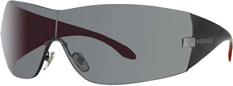 versace sunglasses 2054|Versace VE 2054 100187 Gunmetal Plastic Wrap Sunglasses .